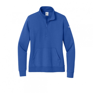 Nike Ladies Club Fleece Sleeve Swoosh 1/2-Zip